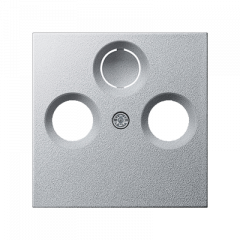 TV-FM-розетка оконечная алюминий