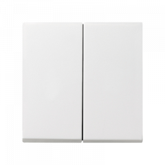 ВКЛючатель 2-клавишный белый