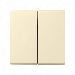 ПЕРЕКлючатель 2х-клавишный крем