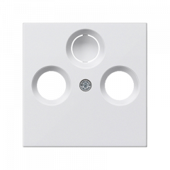 TV-FM-розетка проходная матовый белый