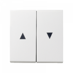 ЖАЛЮЗИ-управление кнопочный матовый белый (упраление происходит при удерживании клавиши)