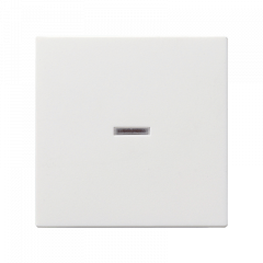ПЕРЕКлючатель 1но-клавишный С/П матовый белый