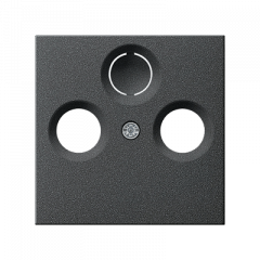 TV-FM-розетка оконечная черный