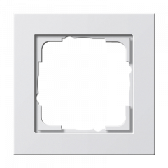 Рамка GIRA E2 белый матовый - 1 пост