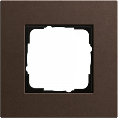 Рамка GIRA Esprit Linoleum-Multiplex темно-коричневый - 1 пост