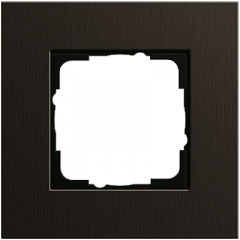 Рамка GIRA Esprit алюминий коричневый - 1 пост