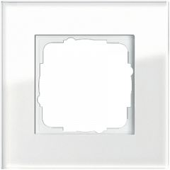 Рамка GIRA Esprit стекло белое - 1 пост
