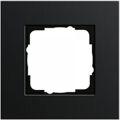 Рамка GIRA Esprit алюминий черный - 1 пост