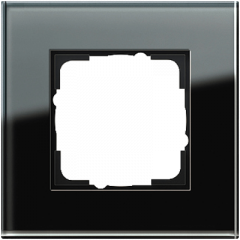 Рамка GIRA Esprit стекло черное - 1 пост