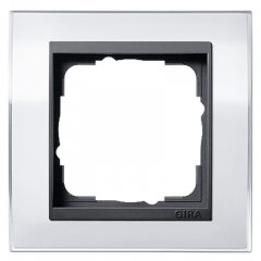 Рамка GIRA Event Clear белый/антрацит - 1 пост