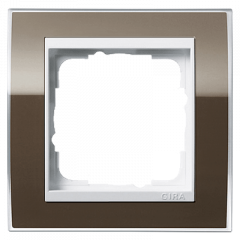 Рамка GIRA Event Clear коричневый/белый - 1 пост