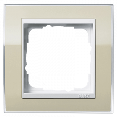 Рамка GIRA Event Clear песочный/белый - 1 пост
