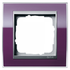 Рамка GIRA Event Clear фиолетовый/алюминий - 1 пост