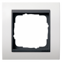 Рамка GIRA Event белый глянцевый/антрацит - 1 пост