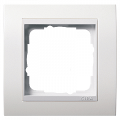 Рамка GIRA Event Белый матовый/белый глянцевый - 1 пост