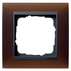Рамка GIRA Event темно-коричневый/антрацит - 1 пост