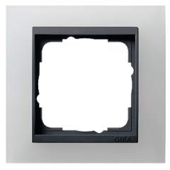 Рамка GIRA Event белый/антрацит - 1 пост