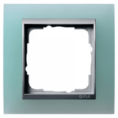 Рамка GIRA Event салатовый/алюминий - 1 пост