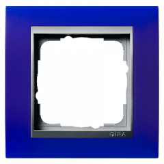 Рамка GIRA Event синий/алюминий - 1 пост