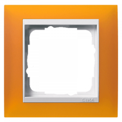 Рамка GIRA Event янтарный/белый глянцевый - 1 пост