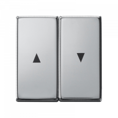 ЖАЛЮЗИ-Выключатель хром для управления жалюзи с блокировкой одновременного нажатия