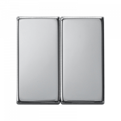 ПЕРЕКлючатель 2х-клавишный хром