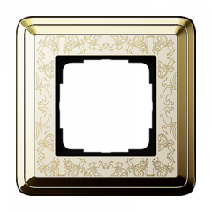 Рамка GIRA ClassiX Art латунь/кремовый - 1 пост