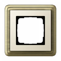 Рамка GIRA ClassiX бронза/кремовый - 1 пост