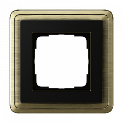 Рамка GIRA ClassiX бронза/черный - 1 пост