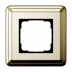Рамка GIRA ClassiX латунь/кремовый - 1 пост
