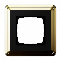 Рамка GIRA ClassiX латунь/черный - 1 пост