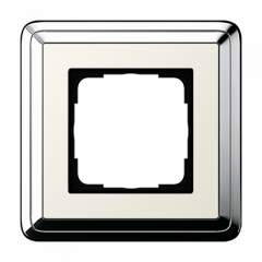 Рамка GIRA ClassiX хром/кремовый - 1 пост