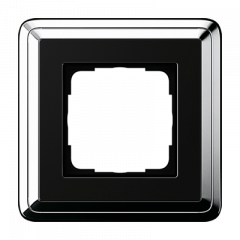 Рамка GIRA ClassiX хром/черный - 1 пост