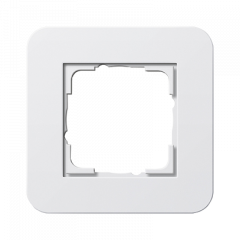 Рамка GIRA E3 белый глянцевый - 1 пост