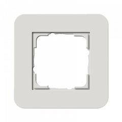 Рамка GIRA E3 светло-серый/белый глянцевый - 1 пост