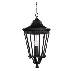 Уличный потолочный подвесной светильник Feiss Cotswold Lane FE/COTSLN8/L BK