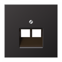 INTERNET-розетка 2ая Dark (алюминий лакированный) экранированная