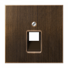 INTERNET-розетка 1ая античная латунь неэкранированная