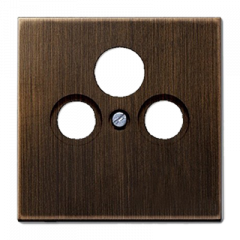 TV-FM-SAT-розетка оконечная античная латунь спутникового, эфирного и кабельного вещания