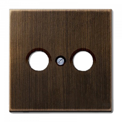 TV-FM-розетка оконечная античная латунь