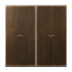 Выключатель для управления жалюзи античная латунь с блокировкой одновременного нажатия