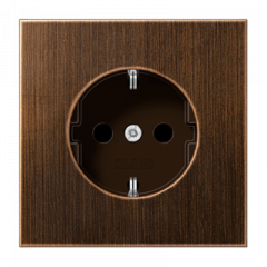 РОЗЕТКА с заземлением античная латунь