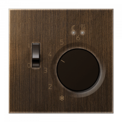 Терморегулятор для ТЕПЛОГО ПОЛа античная латунь 10А, 250V~ с датчиком 4m