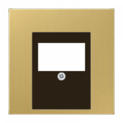 АУДИО-розетка латунь classic 2-разъем черная вставка