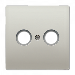 TV-FM-розетка проходная алюминий для систем приема спутникового эфирного и кабельного вещания