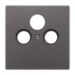 TV-FM-SAT-розетка оконечная антрацит спутникового, эфирного и кабельного вещания