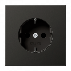РОЗЕТКА с заземлением антрацит