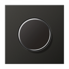 Светорегулятор антрацит любая нагрузка 20-500W с переключателем LED 3-100W