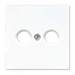 TV-FM-розетка проходная белый для систем приема спутникового эфирного и кабельного вещания