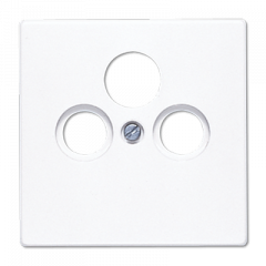 TV-SAT-розетка проходная белый для приема спутникового, эфирного и кабельного вещания